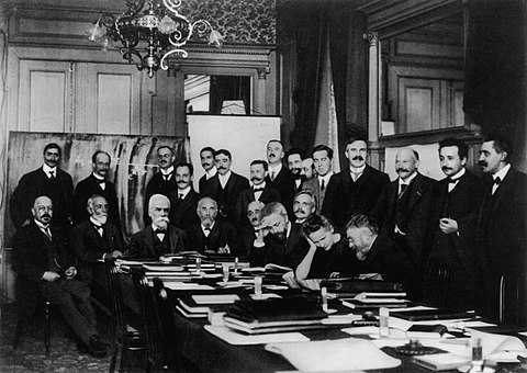 Fotografía de la conferencia Solvay de 1927